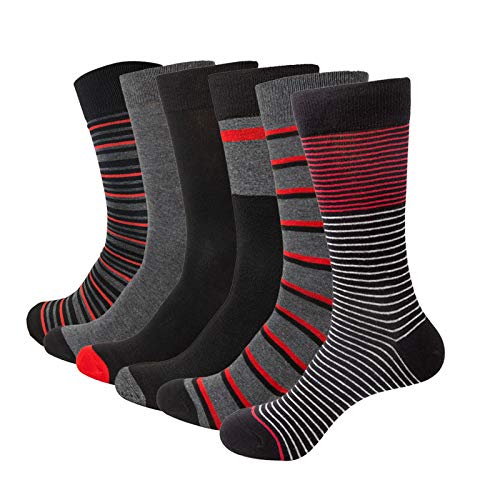 Image of HHX YONLEE Dress Socks 5 /6 /10 Pairs Crew Argyle Colorful Cotton Novelty Casual Happy Fun