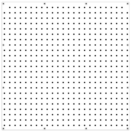 WallPeg PEGBOARD Panels Peg Board Plastic Pegboard Kit 24