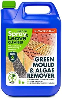 Jarder 5 Litre Concentrate Spray & Leave Cleaner - Patio Fencing Decking - Green Mould & Algae Killer