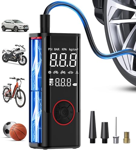 Weosz Cordless Tire Inflator - 150PSI Portable Air Compressor For Cars, Bikes, Balls - View #3