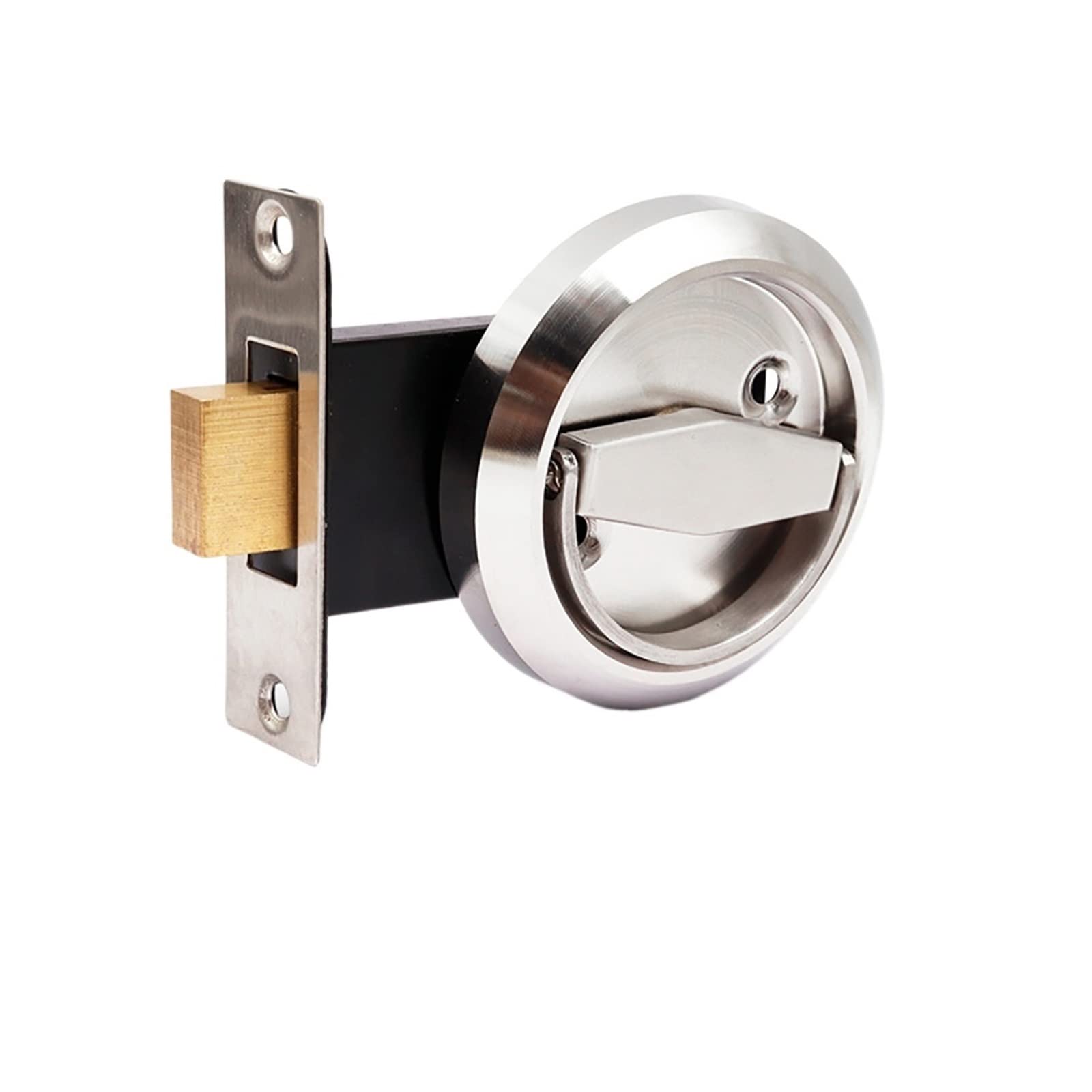 Cerradura de Acero Inoxidable 304 Manija Invisible Empotrada Cerraduras de Puerta Ocultas Gabinete Casillero de un Solo Lado (Color : 1, Size : 1) (Color : 1, Size : 1)