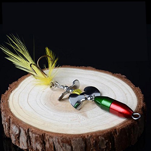 2 pièces Spinner cuillère métal appât leurre de pêche 5.5 cm/2.8g