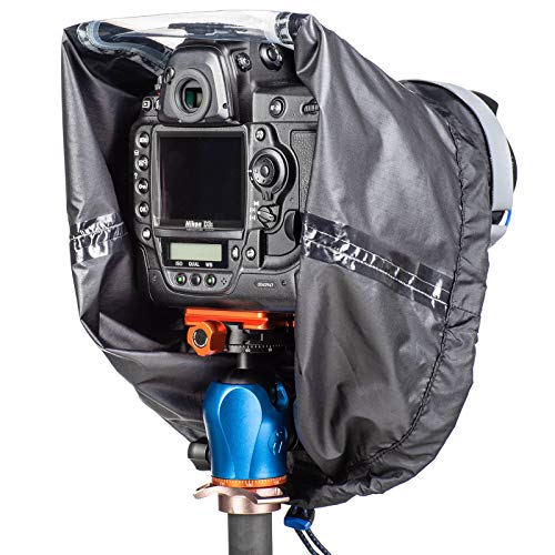 Image of Think Tank Emergency Rain Cover for DSLR and Mirrorless Cameras with 24-70mm Lens - Small (Black)