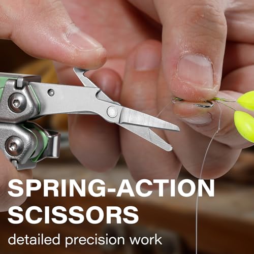 Image of Multitool, 21-in-1 Multi Tool Pliers with Safety Locking and Spring-Action Scissors, Heavy-duty Stainless Steel Multi-tool Set with Nylon Sheath for Work, Home, Garden, DIY & Auto, Mint Green