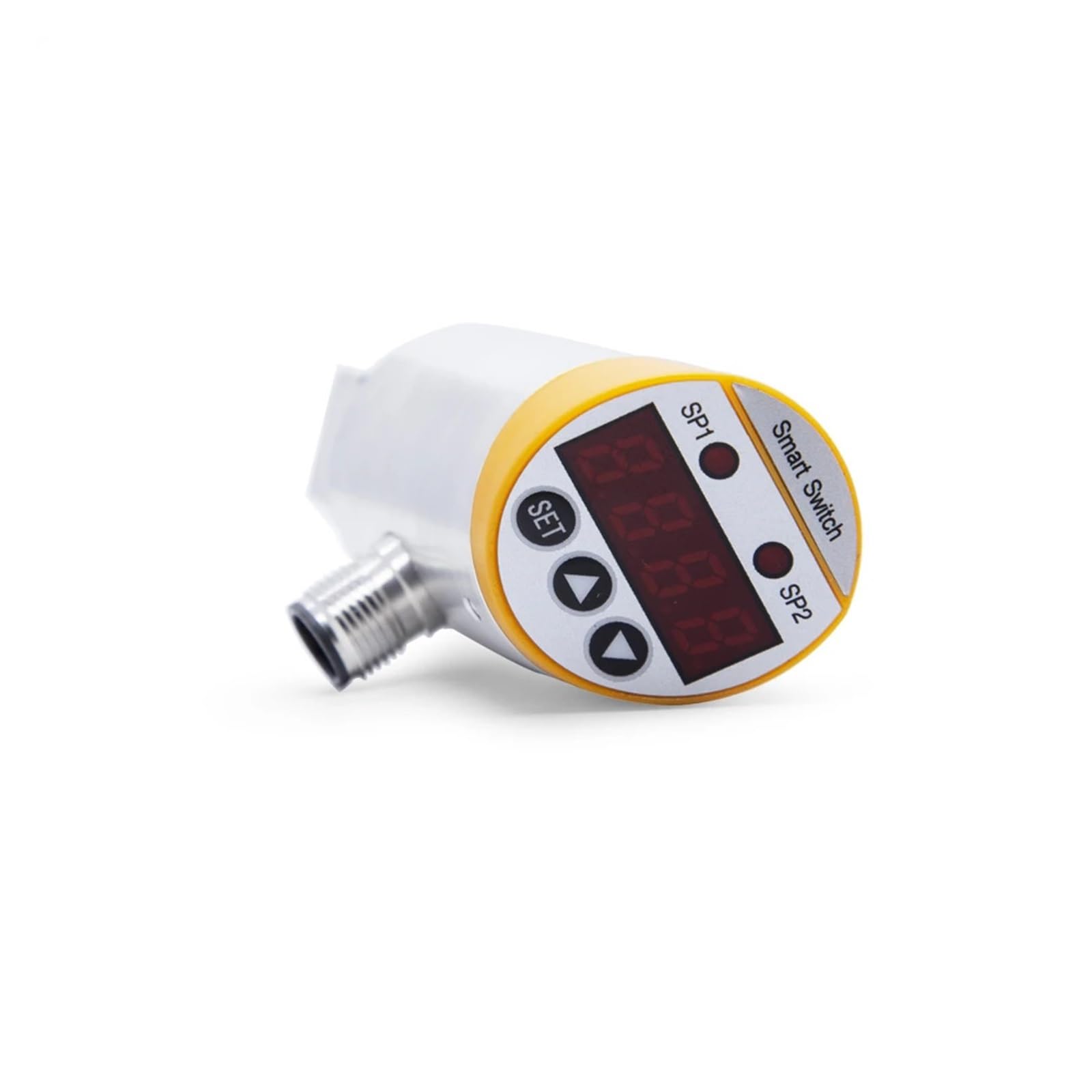 Misuratore di Pressione Pressostato intelligente PNP NPN 4-20mA Uscita 0,5% FS -1~1000bar Manometro, Sensore controller assoluto SS304 G1/4 Cavo da 2 metri(M12-5Pin,0-4Mpa)