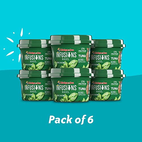 Chicken of the Sea Infusions Tuna, Basil, 2.8-Ounce Cups (Pack of 6)
