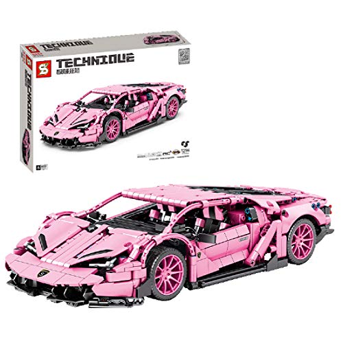 Sunery Technik Bausteine Auto, Sportwagen Bauset, Exklusives Sammlerstück, 1294 Teile Klemmbausteine Kompatibel mit Lego…