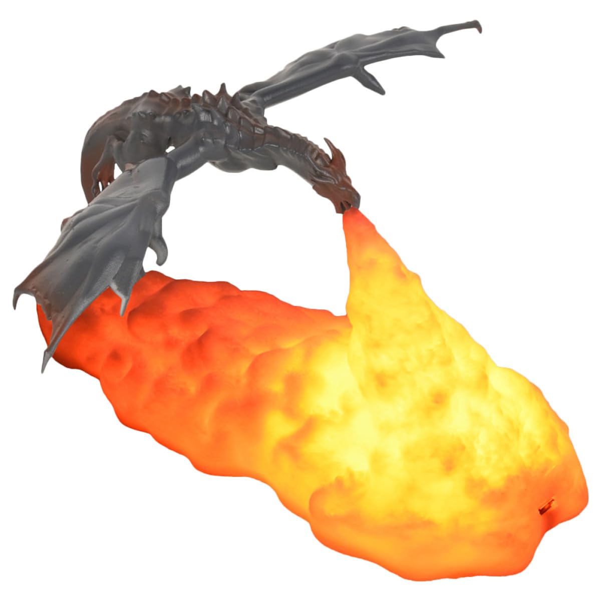 Sprühender Drachen Nachtlicht 3D-led Lampe aus Pla, USB Ladung | Dekorative Figur für Kindergeburtstag, Touch Steuerung, für Festliche Raumdekoration