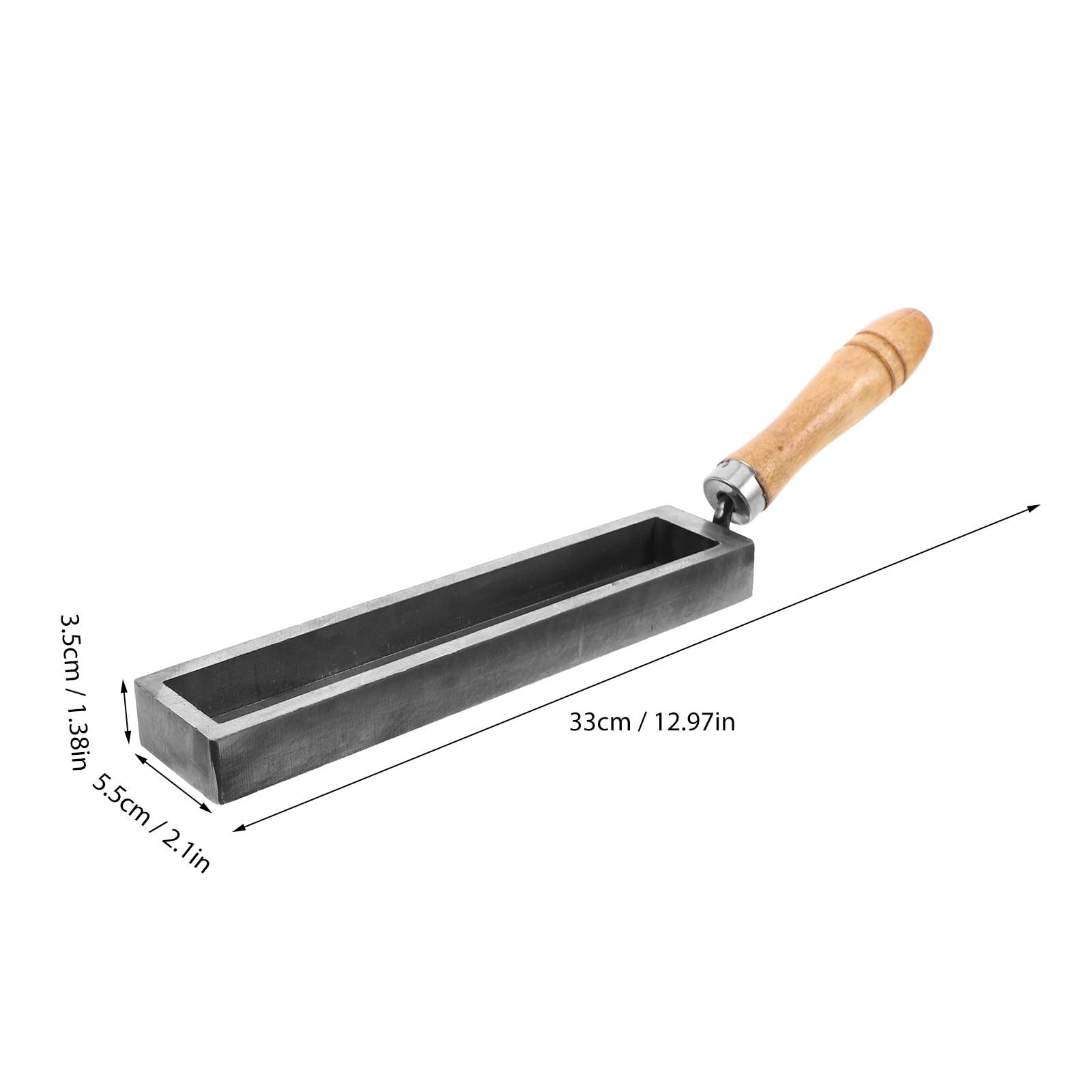 Kichvoe Gussform und Vielseitigen Schmelzeigenschaften mit Präziser Ölrinne aus Metall und Holz für Schmuckherstellung für Professionelle Metallbearbeitung
