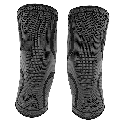 SHERCHPRY 2Pcs Breathable Knee Protective Covers Comfortable Running Braces for Sports Elastic Knee Supports for Relief for Men Women Basketball Volleyball and Running