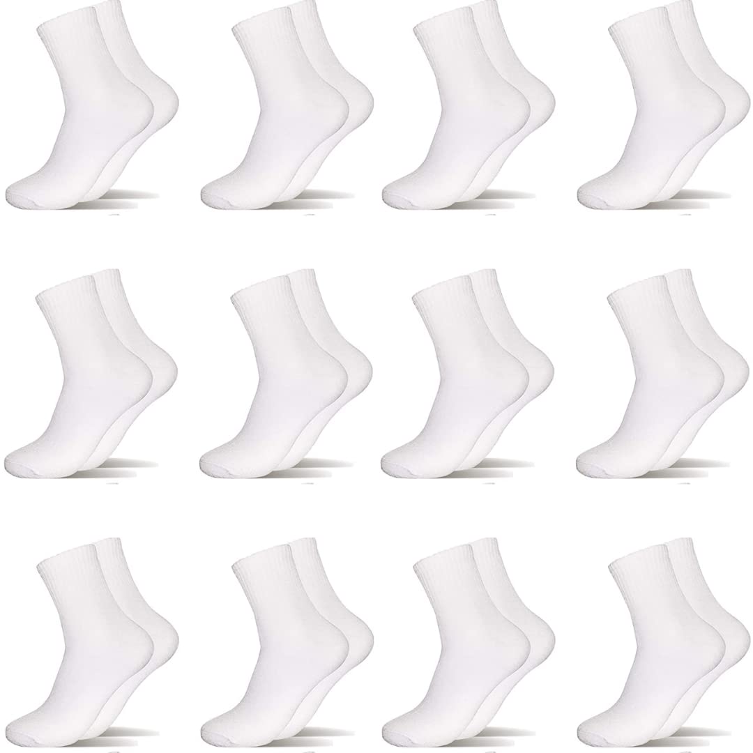 Nakloe 12 Pares - Calcetines niño - Calcetines niña - Calcetines deporte niños - Calcetines invierno niño - Calcetines largos niña - Calcetines largos niño – Calcetines negros niño