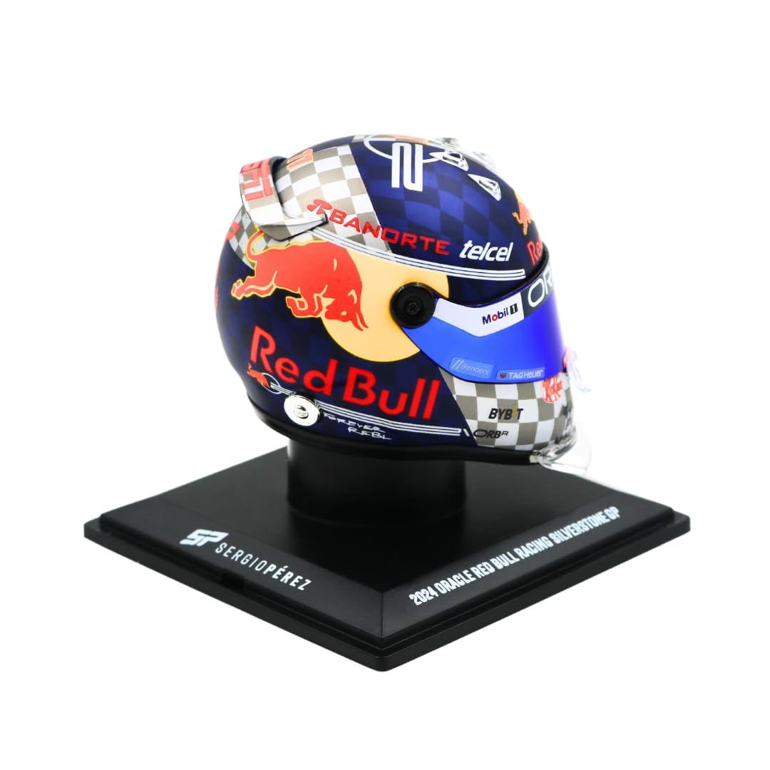 SCHUBERTH Sergio Pérez Miniaturhelm 1:4 – Formel 1 Silverstone GP 2024 – Sammlerstück