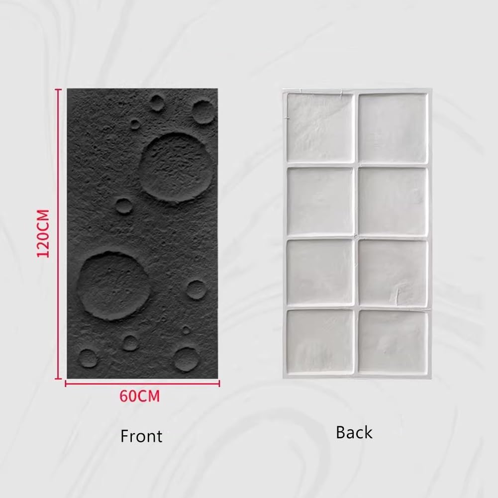 Pannello da parete in pietra finta decorazione per interni esterni 3D PU pannello superficie lunare texture