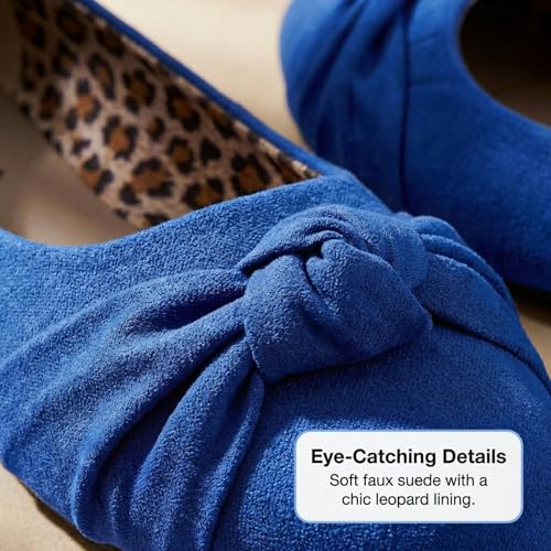 Image of Women's Flats with Knot Front Cute Ballet Flats for Women Casual or Dressy Shoes for Women Comfortable Flats Womens Shoes