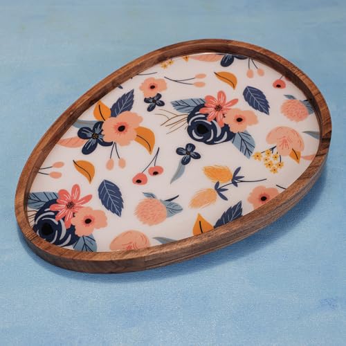 Image of Ovalicious Serving Platter | Elegant Oval Shape Multipurpose Platter for Snacks, Fruits & Desserts | Premium Table Decor Platter for Dining & Kitchen