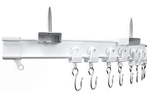 9.8FT VIDGA Track, Ceiling Track for Curtains, Indoor/Outdoor Curtain Hanging Rail