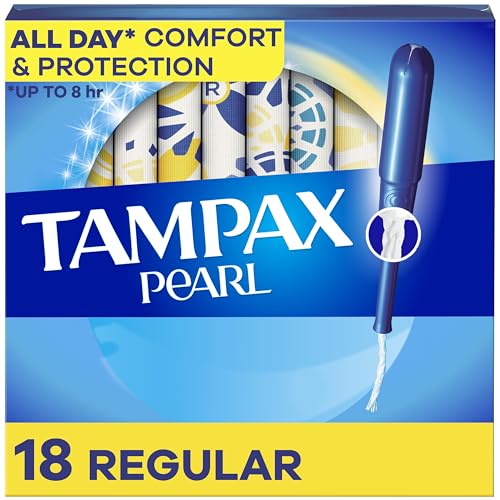 Tampax Plastic Pearl Regular Unscented 18s Tampons