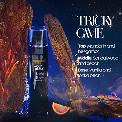 Aqua Blance Body Spray For Men, Mens Body Spray, Deodorant For Men Refreshing Fragrance Mist, Pack Of 3, Each 3.4 Fl Oz, Tricky Game, Blue, Agiomme #TOP1