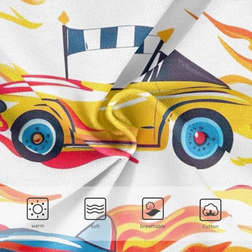 Girls' Underwear, Racing Toddler Girl Briefs, Girls' Cotton Brief Underwear, 2T–8 Years3