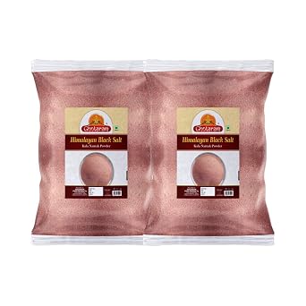 Ghotaram Handgrounded Natural Organic Black Salt, Kala Namak Powder, Handground Kala Namak Kala Loon Powder, Sulphur-Rich Kala Namak Sanchal Powder, bit loona bit lobon kala loon-100GM*2Pack