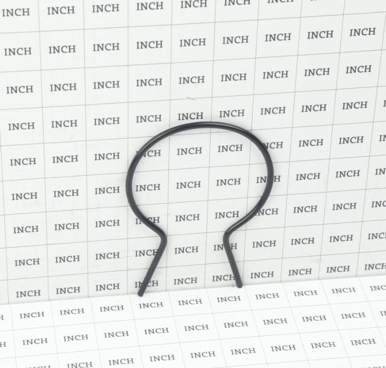 EZ Twist 3" (2 7/8" OD) x 8 Gauge Preformed Steel Tie Wire - Fence Ties - 100 Pack (Black Vinyl Coated)