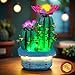 BrickBling Light Compatible with Lego Flowering Cactus, LED Lighting Compatible with Lego 11509, Light up Your Botanical Collection (Not Come with Plants Model)