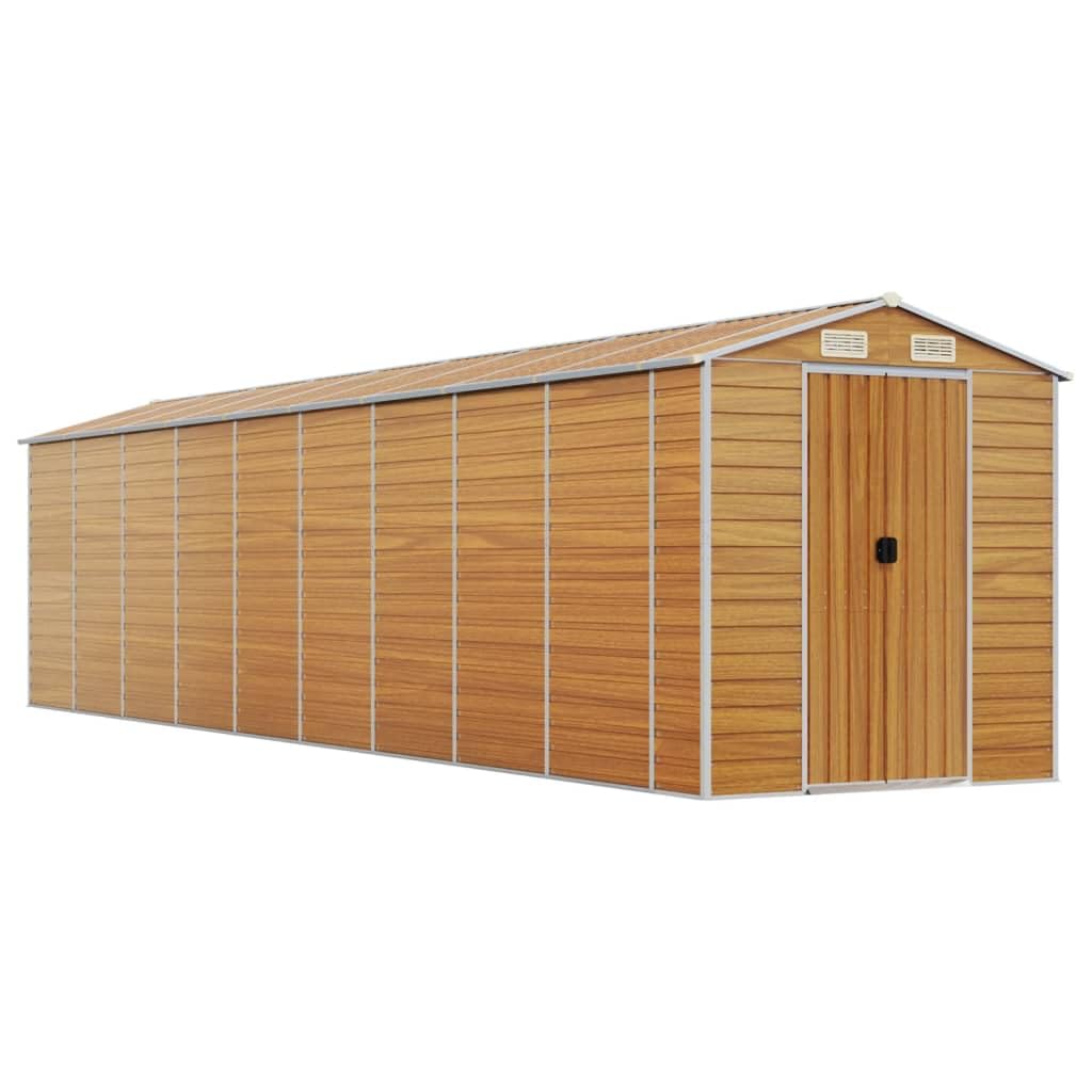 Caseta para electrodomésticos, 191 x 810 x 198 cm, acero galvanizado, color marrón claro