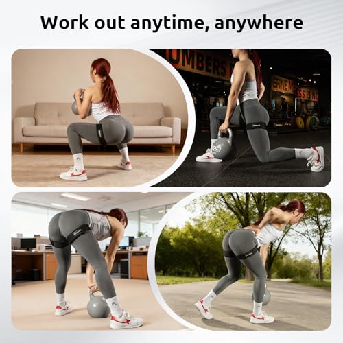 Image of MANUEKLEAR Non-Slip Blood Flow Restriction Bands for Thighs, BFR Booty Bands for Women Glutes Leg, Adjustable Occlusion Thigh Bands for Workout Leg & Hip