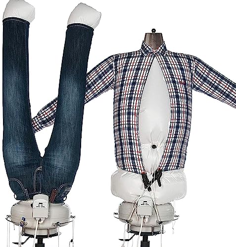 TUBIE - Manichino da stiro, con ferro da stiro, per camicette
