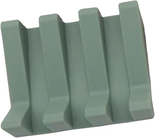 Miniatura 2 de Jabonera de silicona, el diseño en ángulo mantiene el jabón seco, suministros de cocina, soporte para esponja de jabón (verde claro)