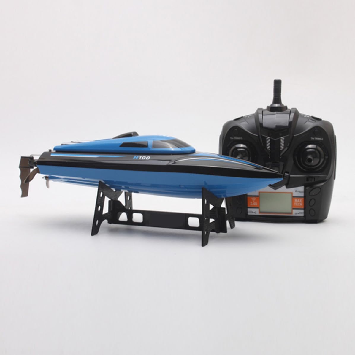 Alasum Barca Radiocomandata Veloce con Raffreddamento ad Acqua Integrato, Batteria Ricaricabile 7.4v 600mah, per Laghi e Piscine, Versione 2.4ghz a 4 Frequenze