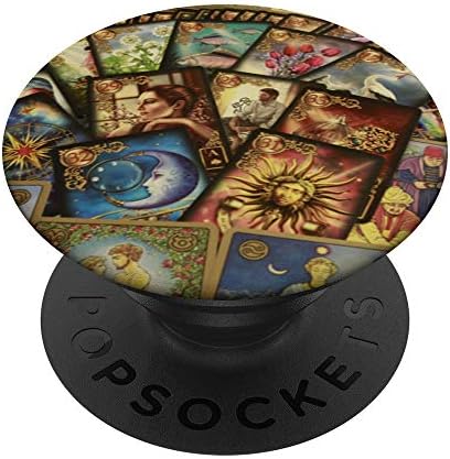Cool Tarot Cards Fortune Reading Astrology Card Deck Gift PopSockets PopGrip: Swappable Grip for Phones & Tablets
