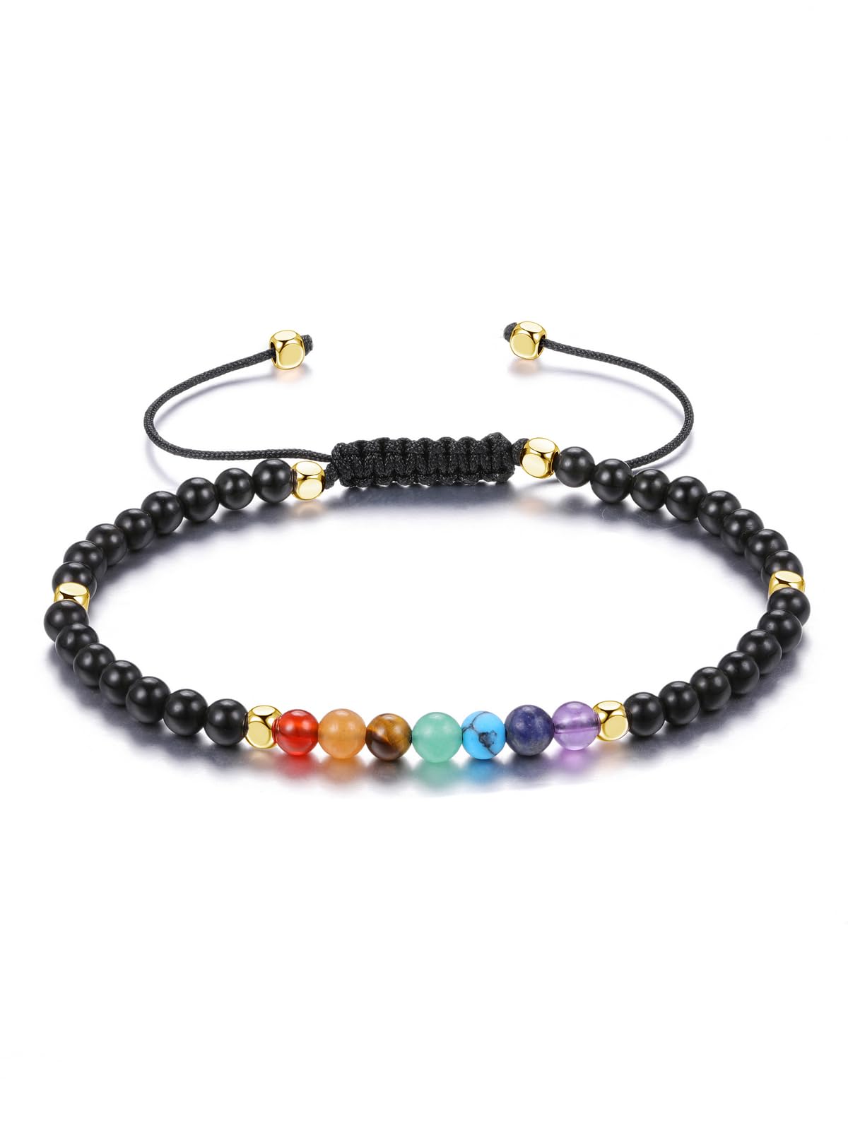 GEHECRST Edelstein 7 Chakra Armband Damen Heilsteine Armband