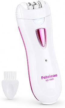 Epilator Smooth Glide Epilator for Women Face RechargeableEpilator for Women FacialEpilator Hair Remover Smooth GlideEpilator for WomenFace Bikini Hair Removal Arms/Face/Peach Fuzz White Portable