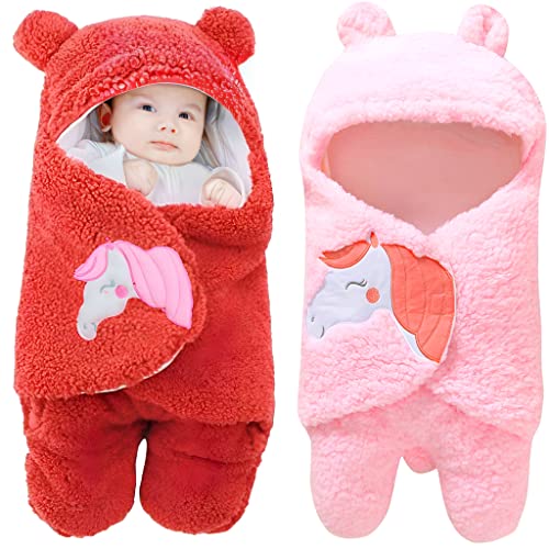 Image of BRANDONN Baby Blanket Newborn Gift Pack of Swaddle Wrapper, 0-9 Months, Length 68 cm x Width 68 cm