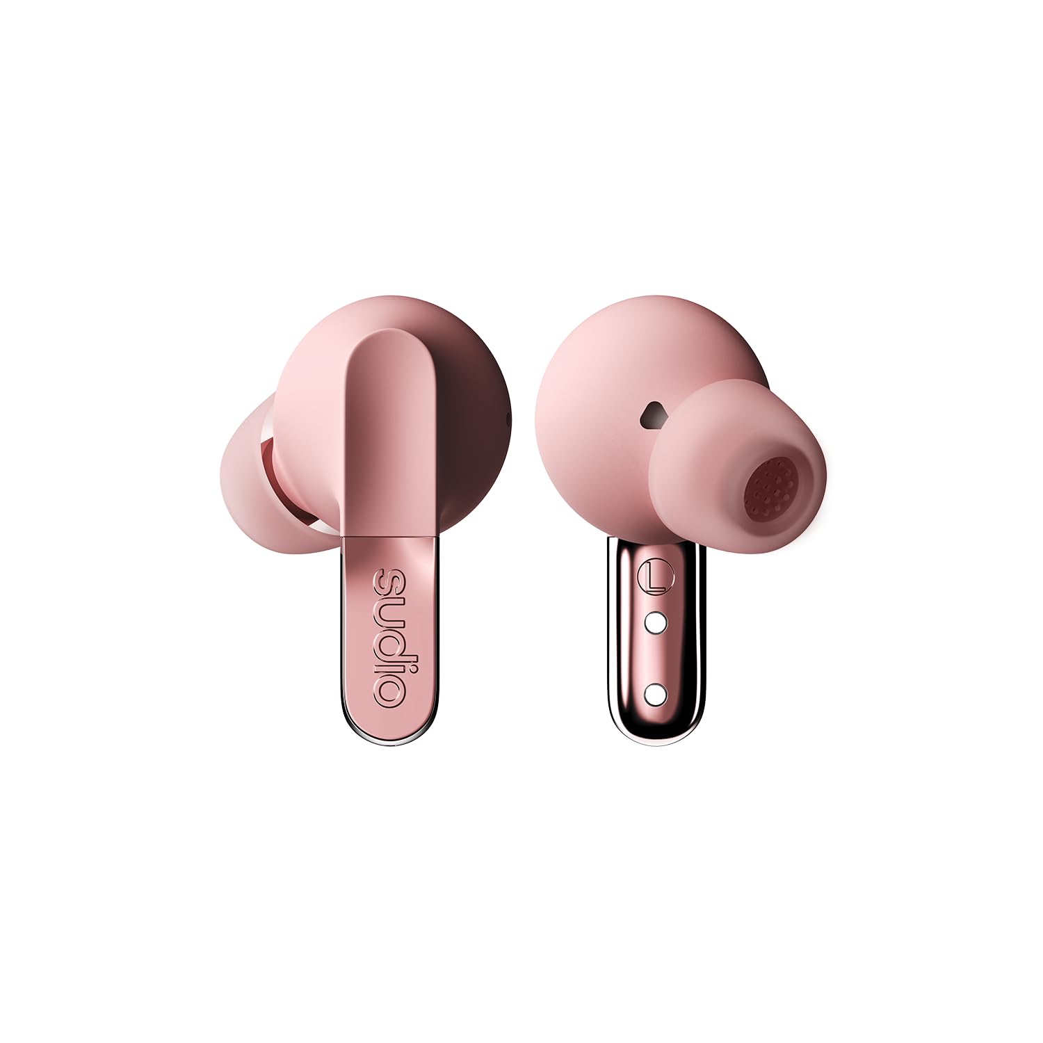 Sudio N3 Pro True Wireless Earbuds, Bluetooth 5.4, ANC Noise Cancelling, Touch Control, IPX Sweatproof, 30H Playtime, USB-C Charging, for iOS & Android (Pink)