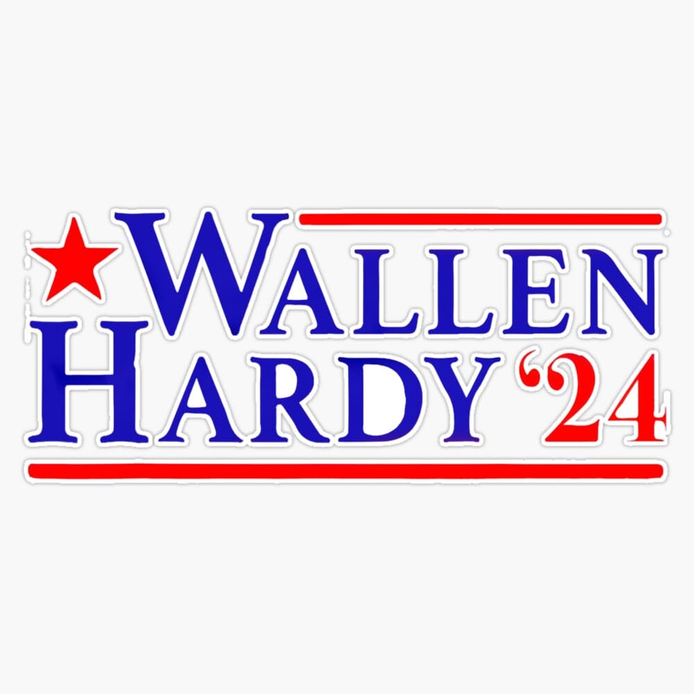 Wallen Hardy 24 Western Country Music Festivals Lover Bumper Sticker Vinyl Decal 5"