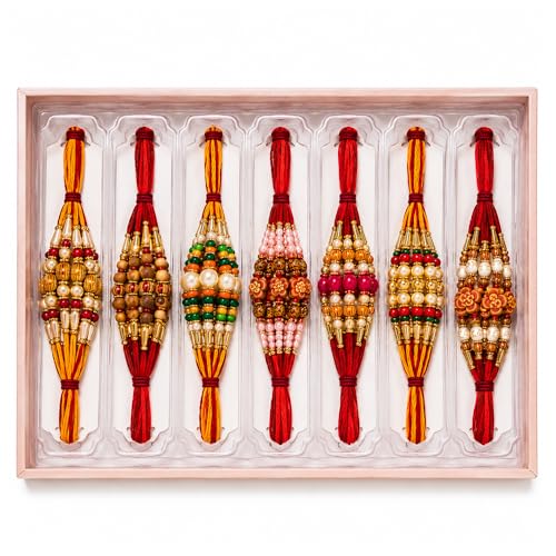 BMLIMITED BML12 x Rakhi Thread Set with Traditional Raksha Bandhan Rakhis for Brothers Modern Design with Attractive Looks Rakhi for Brother (Assorted Design)