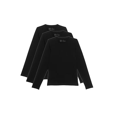 PACT Cool Stretch Long Sleeve Crew Undershirt 3 Pack Men