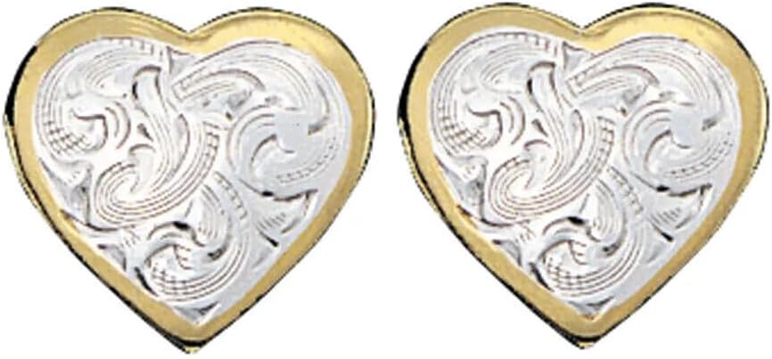 Montana Silversmiths Womens Classic Montana Heart Post Earrings