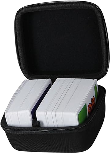 adada Estuche rígido de viaje para Skip BO + UNO Card GameSkip BO + juego de cartas Phase 10. Se adapta a hasta 300 cartas. No incluye cartas (negro)