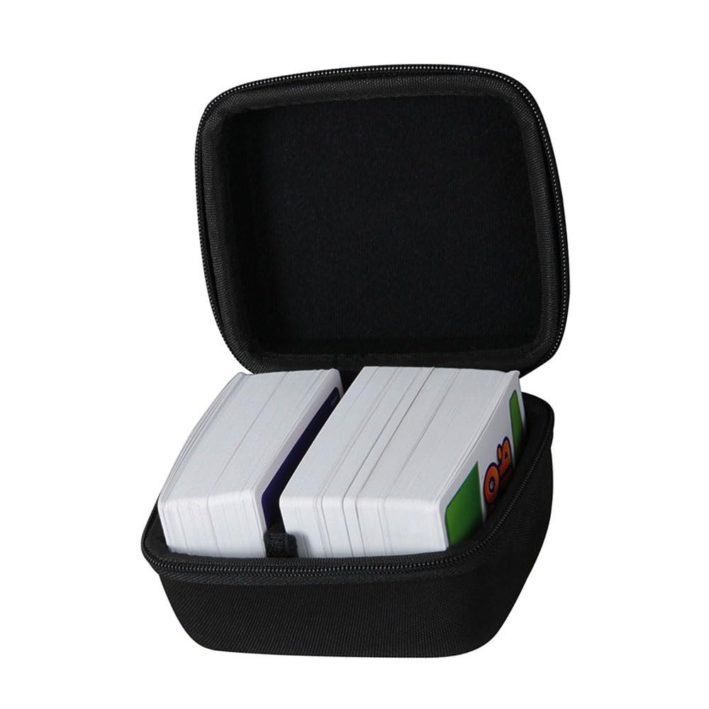 adada Hard Travel Case for Skip BO + UNO + Phase 10 Card Games. Fits up to 300 Cards. Black