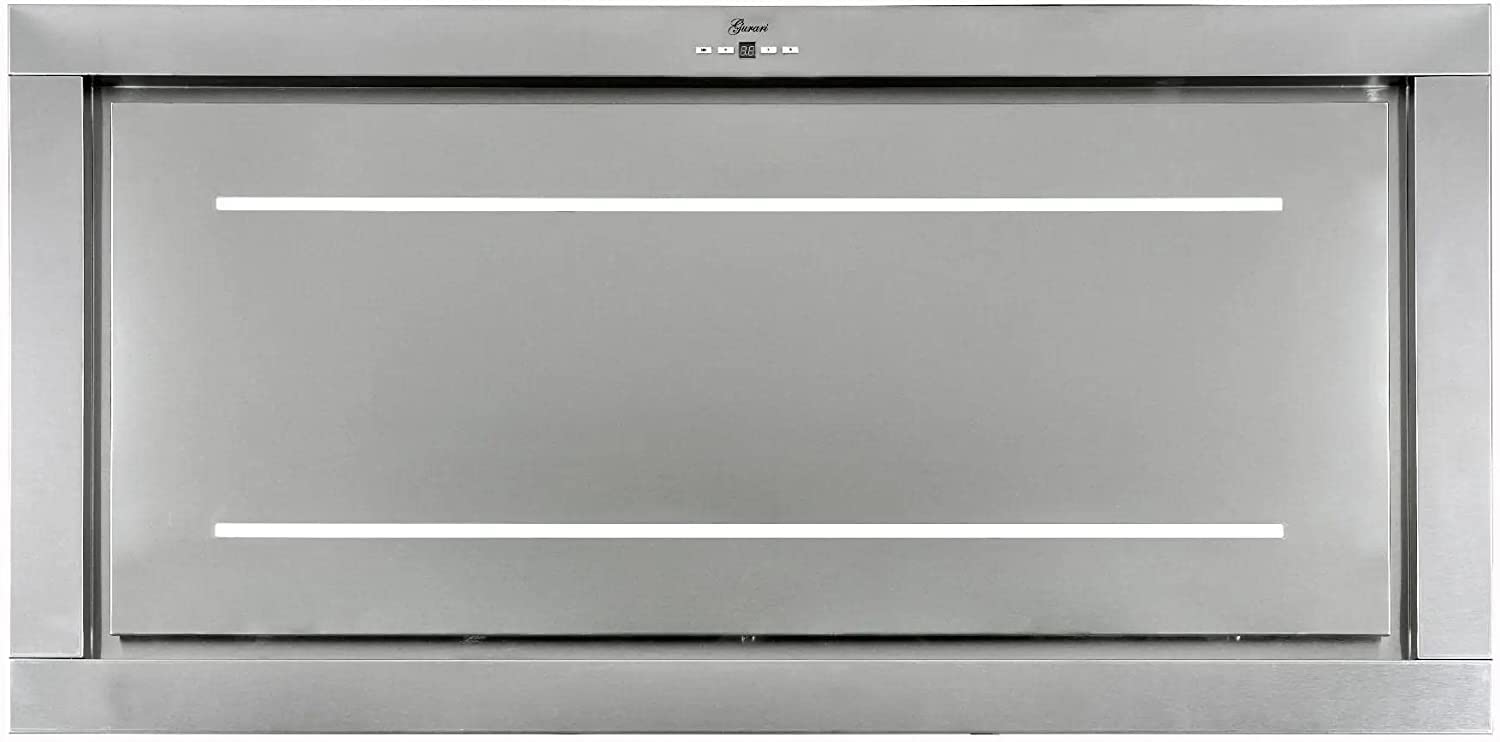 Gurari GCH 332 Inox 90 - Cappa a soffitto 90 cm 1000m³/ h Acciaio inossidabile, telecomando