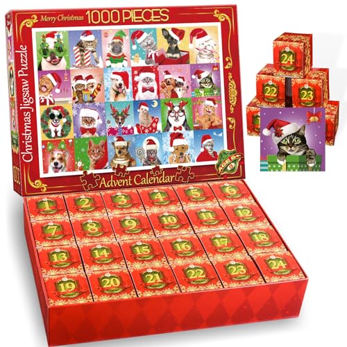Geebiiny Advent Calendar 2024 Women Men About Pet Emoticon Jigsaw Puzzles for Adults 1000 Toys for Women Men 1000 Piece Jigsaw Puzzles Christmas Xmas Gifts for Women Men Adult Puzzles Geebiiny Advent Calendar 2024 Women Men About Pet Emoticon Jigsaw Puzzles for Adults 1000 Toys for Women Men 1000 Piece Jigsaw Puzzles Christmas Xmas Gifts for Women Men Adult Puzzles
