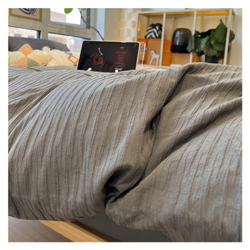 Parure de lit Queen d'hiver avec couette en coton et draps de luxe noirs - 8