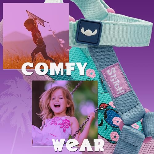 Disney Stitch Girls Sandals, Summer Shoes with Adjustable Straps - Stitch Gifts4