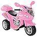 Lil' Rider Ride-On Toy Trike Motorcycle -Battery Operated Electric Tricycle for Toddlers with Built-in Sound and Working Headlights (Pink)