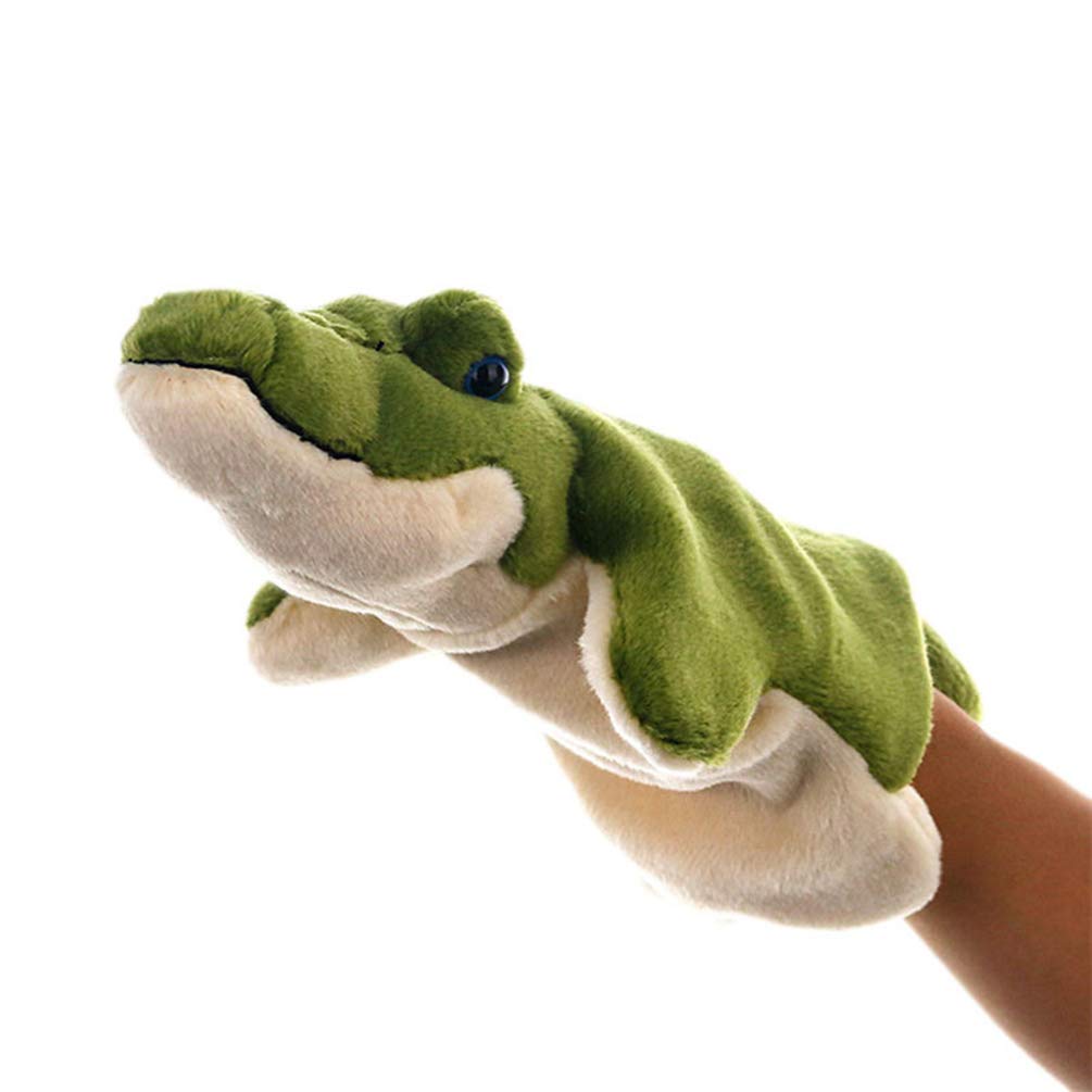 Amazon.co.jp: NUOBESTY 動物ハンドパペットぬいぐるみ動物ワニ