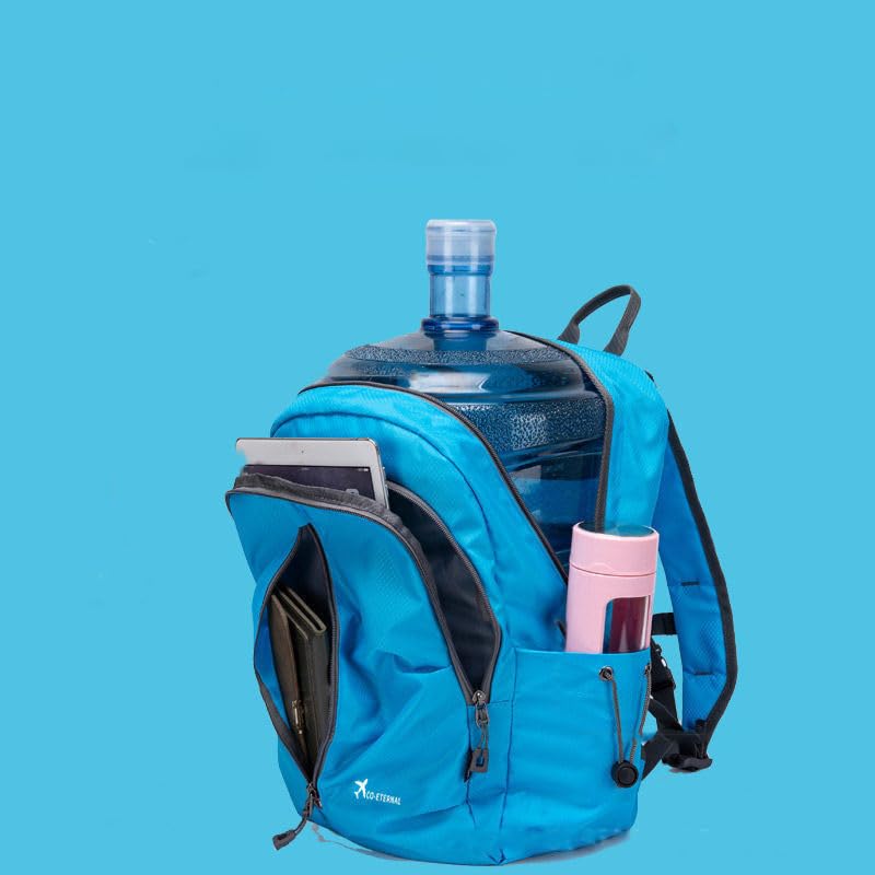 Mochila deportiva ligera azul resistente al agua miniatura 2