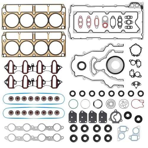 KAFKOF MLS Head Gasket Kit Compatible with 2002-2011 Chevy Silverado Tahoe Avalanche Express Suburban GMC Sierra Savana Yukon Envoy Buick Cadillac Isuzu 4.8L 5.3L V8. Replace CS9284 HS26191PT